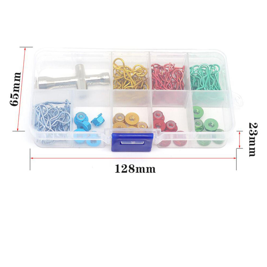 101 / PCS Metal RC Car Body R Clips For 1/10 1/12 RC Car Buggy Crawler Truck