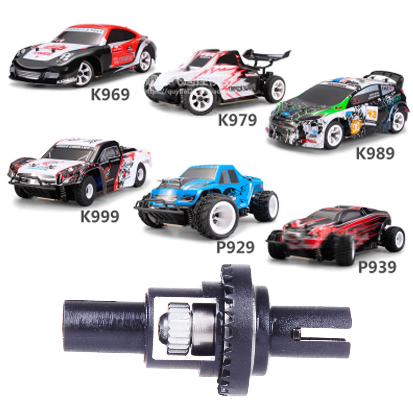 Metal RC Car Ball Rolling Differential 1/28 Scale for Wltoys K989 Accessory