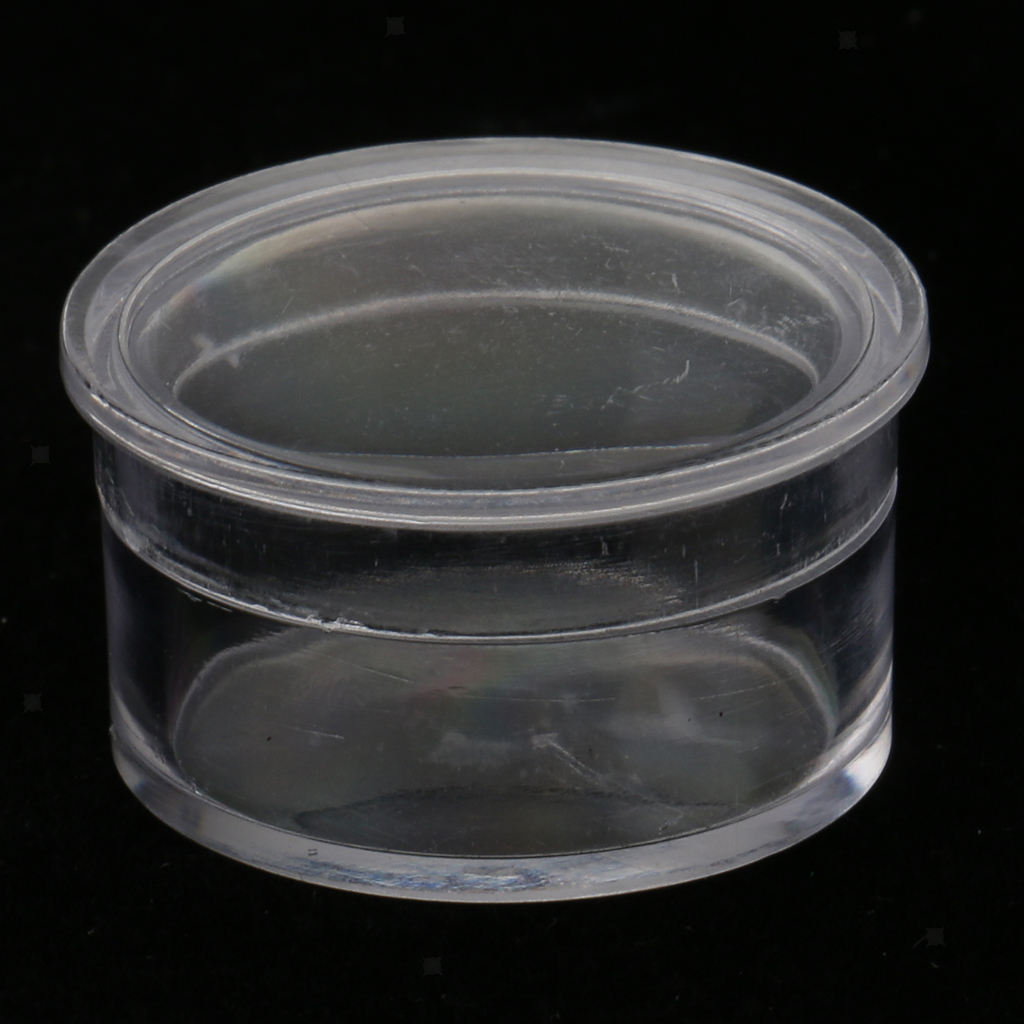 Plastic Nail Art Beads Glitters Powder Organizer Case Ring Trinket Box