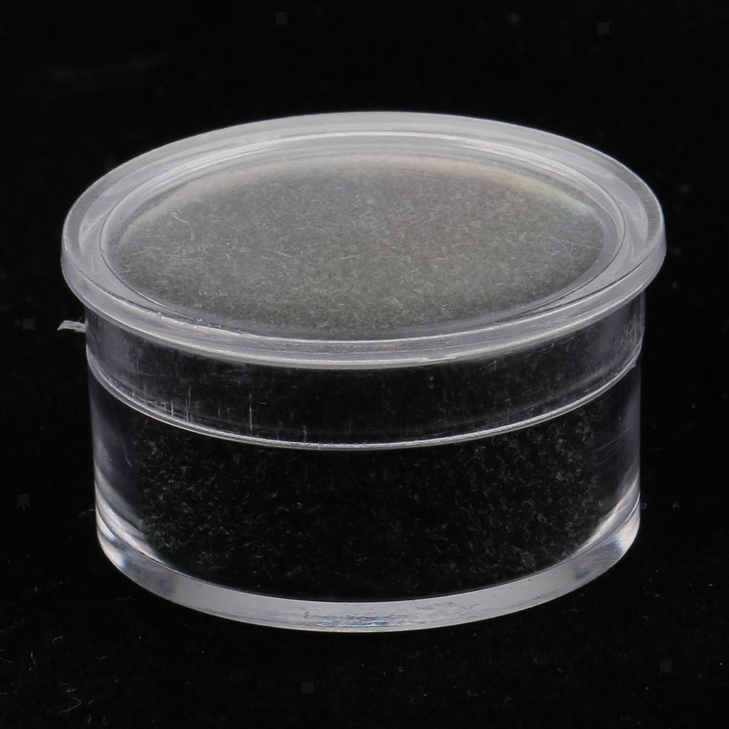 Plastic Nail Art Beads Glitters Powder Organizer Case Ring Trinket Box
