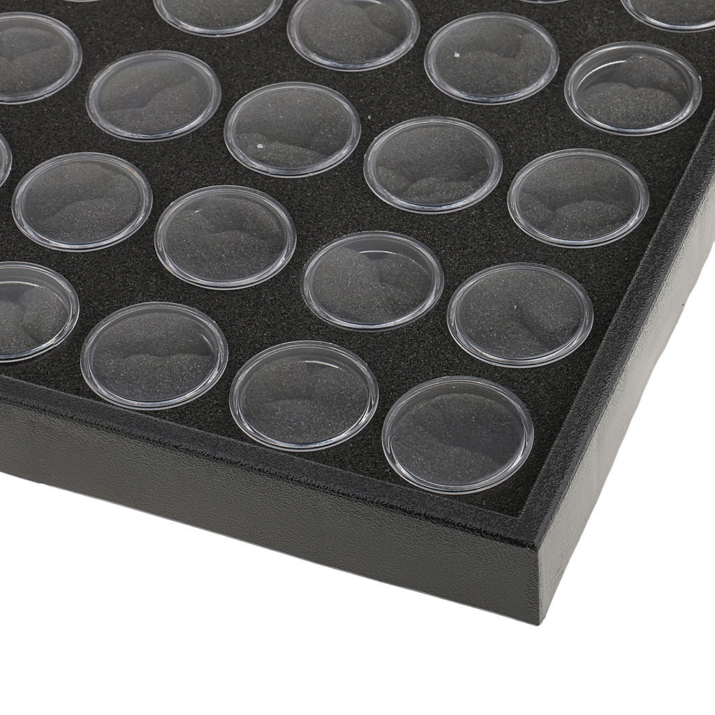 Plastic Nail Art Beads Glitters Powder Organizer Case Ring Trinket Box