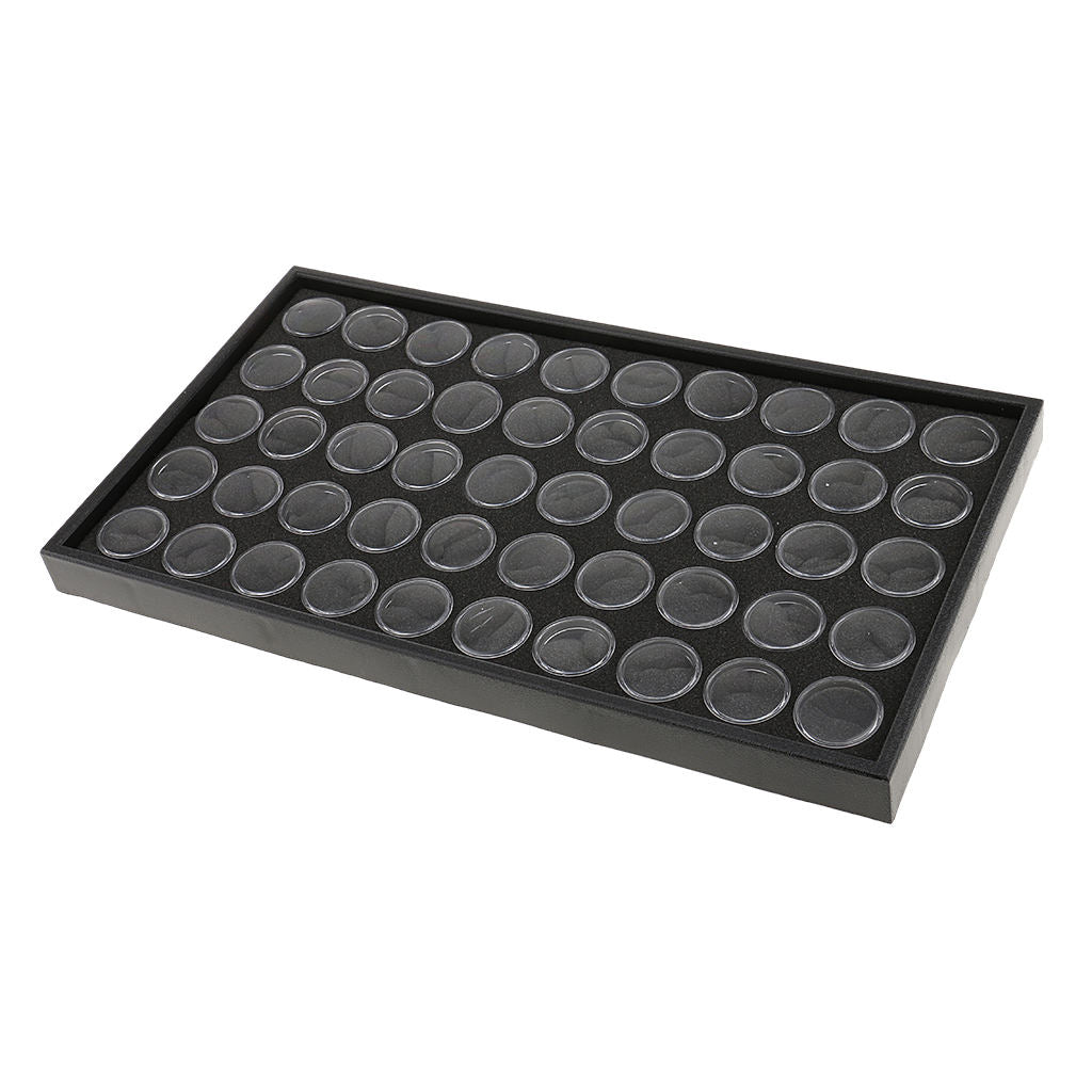Plastic Nail Art Beads Glitters Powder Organizer Case Ring Trinket Box