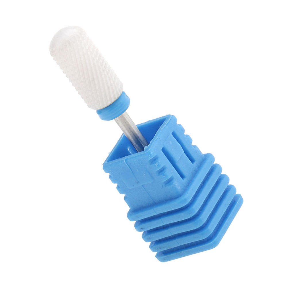 Nail Art Polishing Grinding Head Ceramic Electric Drill Bit Round Medium