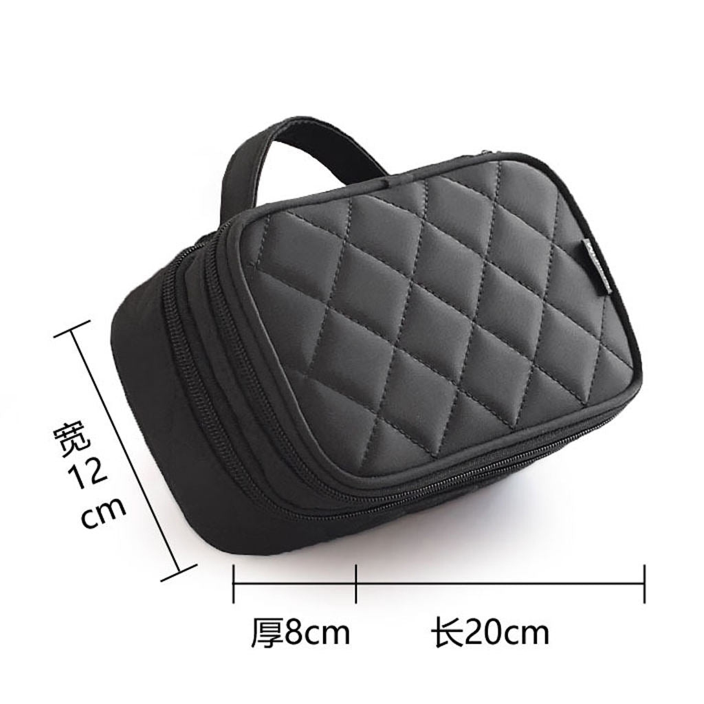 Travel Cosmetic Makeup Bag Womens Toiletry Organizer Train Case Pink