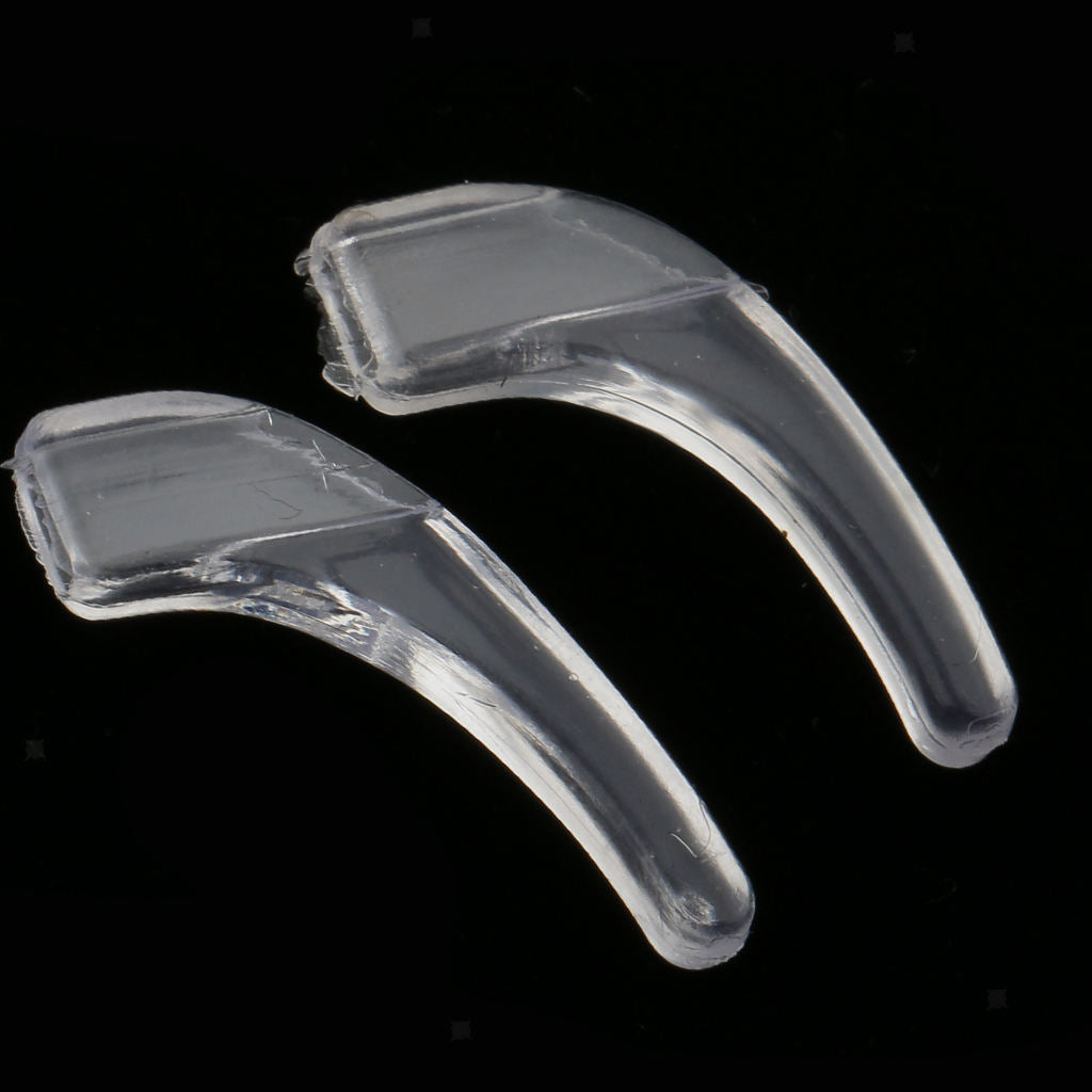 100 Pairs Silicone Transparent Anti Slip Eye Glasses Ear Hooks Grip Holder S