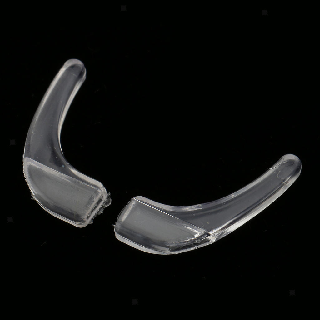100 Pairs Silicone Transparent Anti Slip Eye Glasses Ear Hooks Grip Holder S