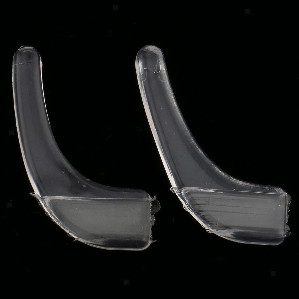 100 Pairs Silicone Transparent Anti Slip Eye Glasses Ear Hooks Grip Holder S
