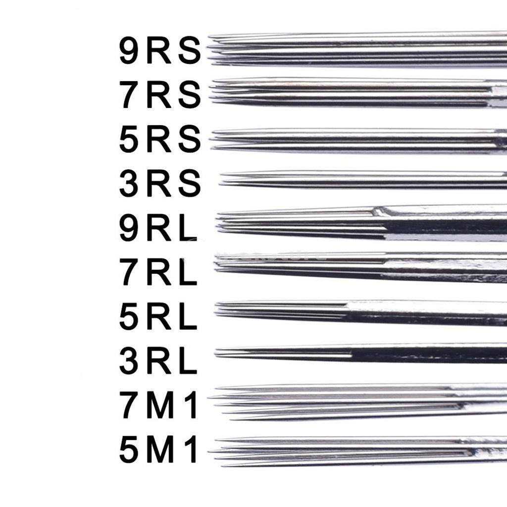 100 Pieces Mix Sizes High Precision Sterile Professional Tattoo