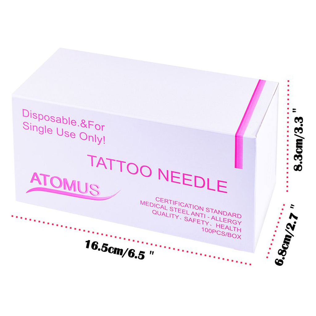 100 Pieces Mix Sizes High Precision Sterile Professional Tattoo