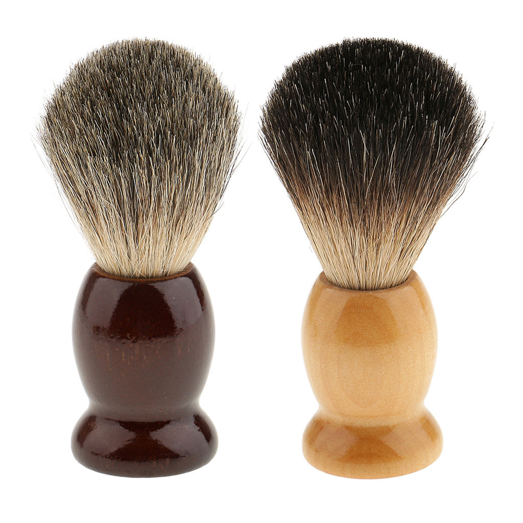 Facial Neck Bristle Hairdressing Shaving Brush for Hair Beard Dust Cleansing