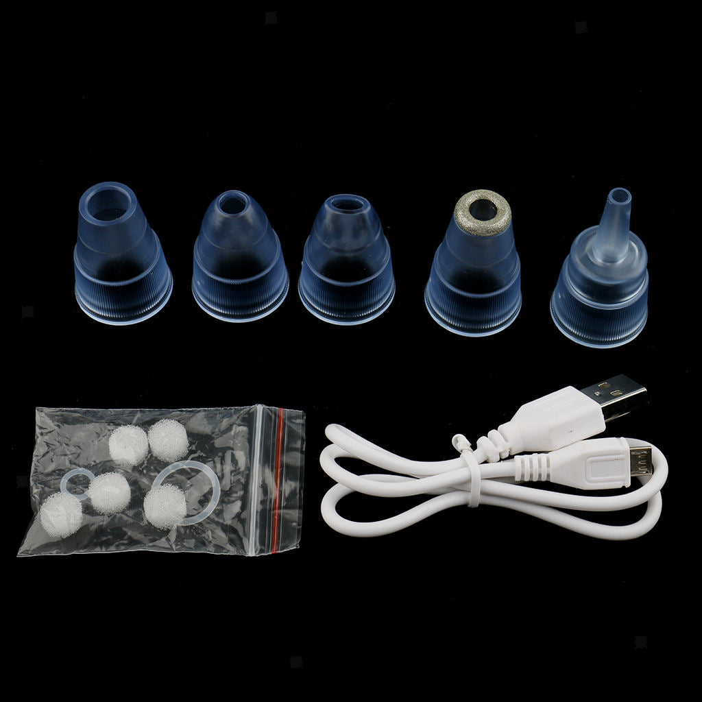 Blackhead Acne Vacuum Remover Electric Facial Skin Pore Cleanser Ivory White