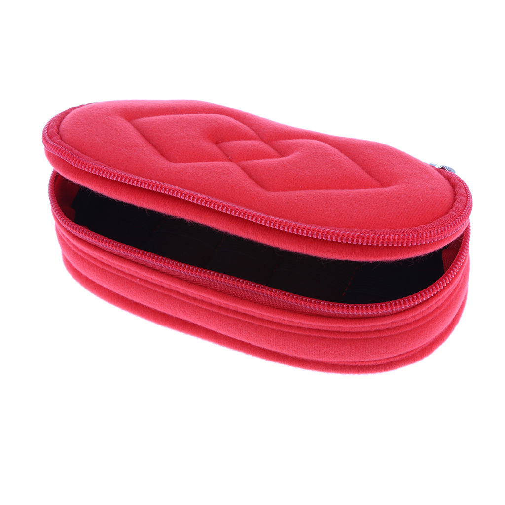 5 Slots Velvet Essential Oils Carrying Case Shockproof Organizer Bag Red