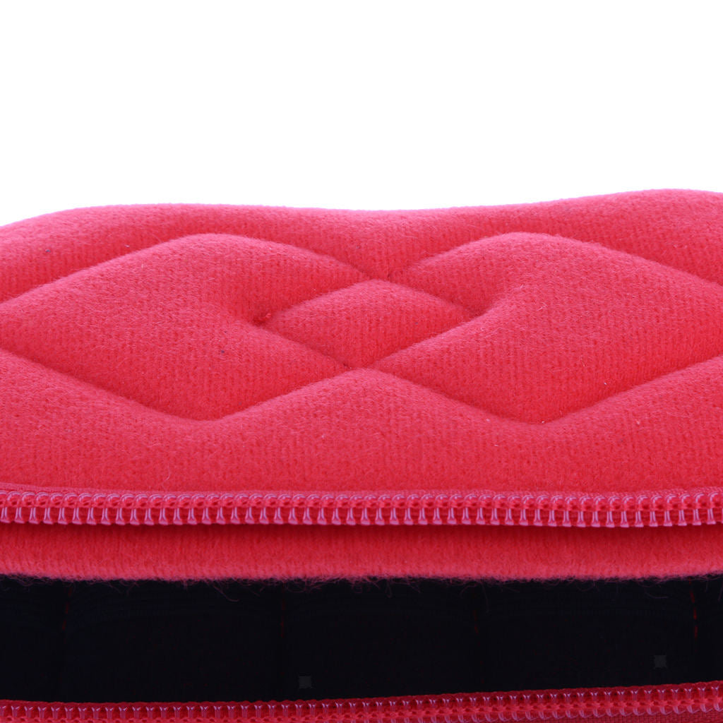 5 Slots Velvet Essential Oils Carrying Case Shockproof Organizer Bag Red