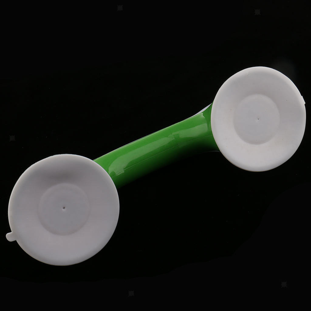 2 Pieces Bathroom Shower Suction Helping Handle Safety Grab Bar Purple Green