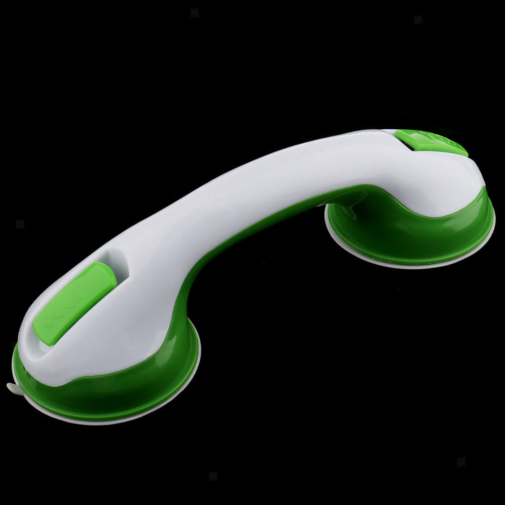 2 Pieces Bathroom Shower Suction Helping Handle Safety Grab Bar Purple Green