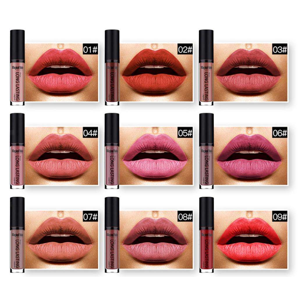 Matte Velvet Makeup Lip Gloss Liquid Lipstick Non-sticky Lip Stick #25