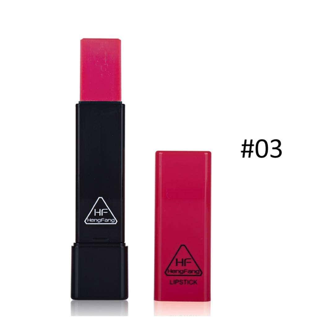 Natural Long Lasting Moisturizing Triangle Lipstick Nutritious Lip Gloss Rose