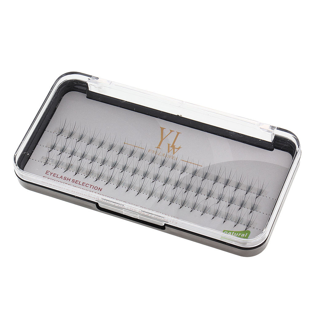 Natural Long Black Individual False Eyelashes Eye Lashes Extensions Makeup 12mm