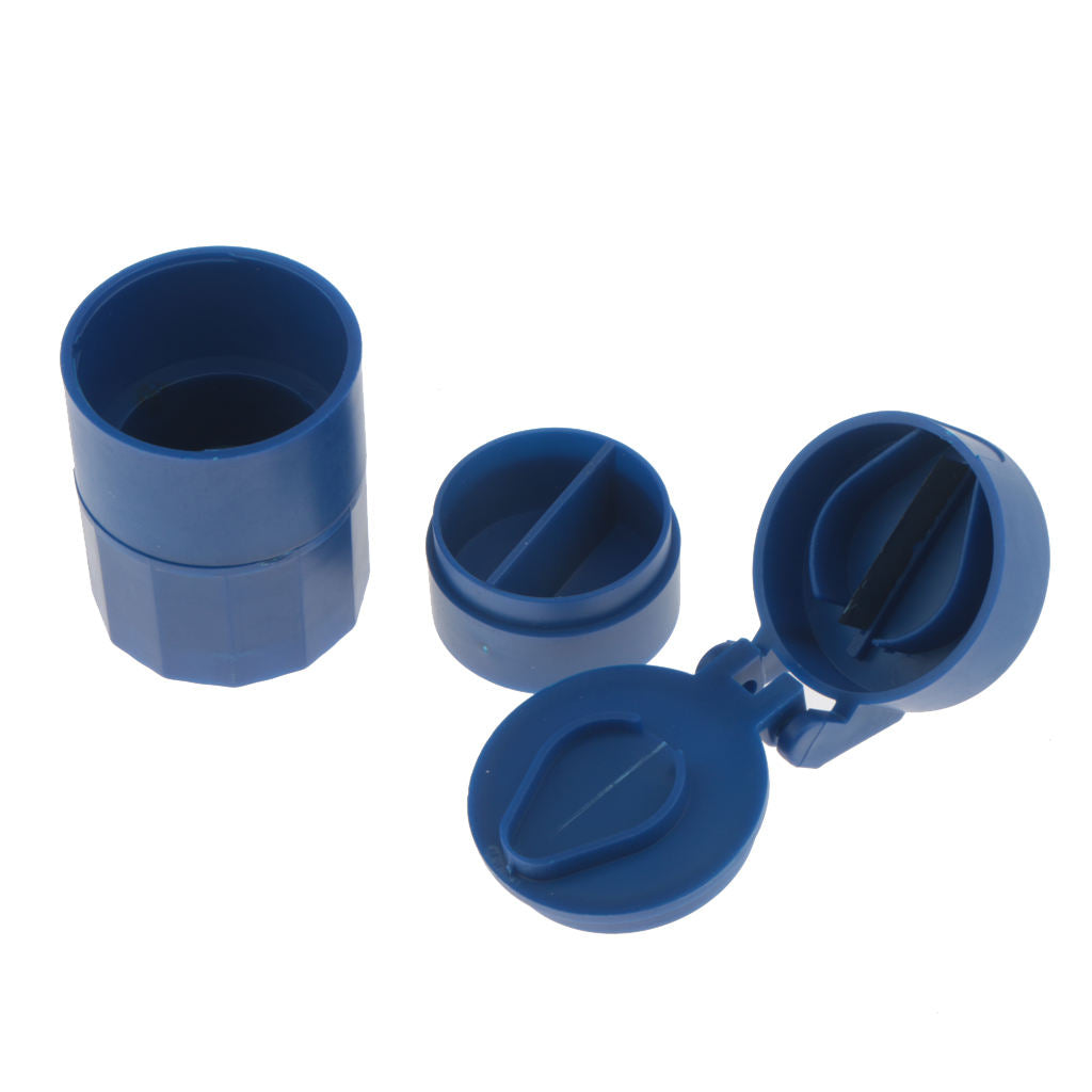 Pill Tablet Crusher Grinder Splitter Divider Cutter Storage Box Organizer
