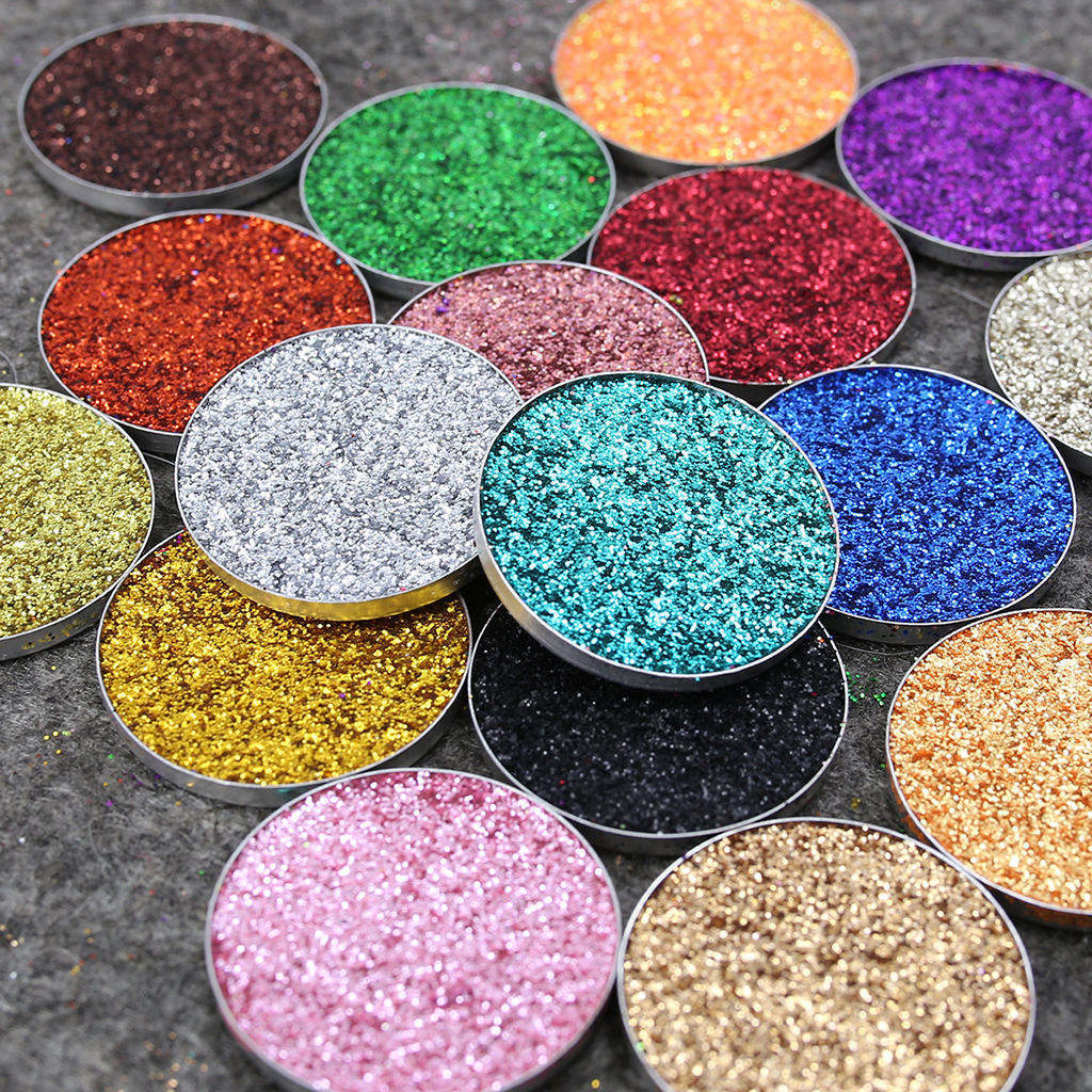 6 Color Glitter Eyeshadow Powder Eye Shadow Cosmetic Palette Shimmer Set #C