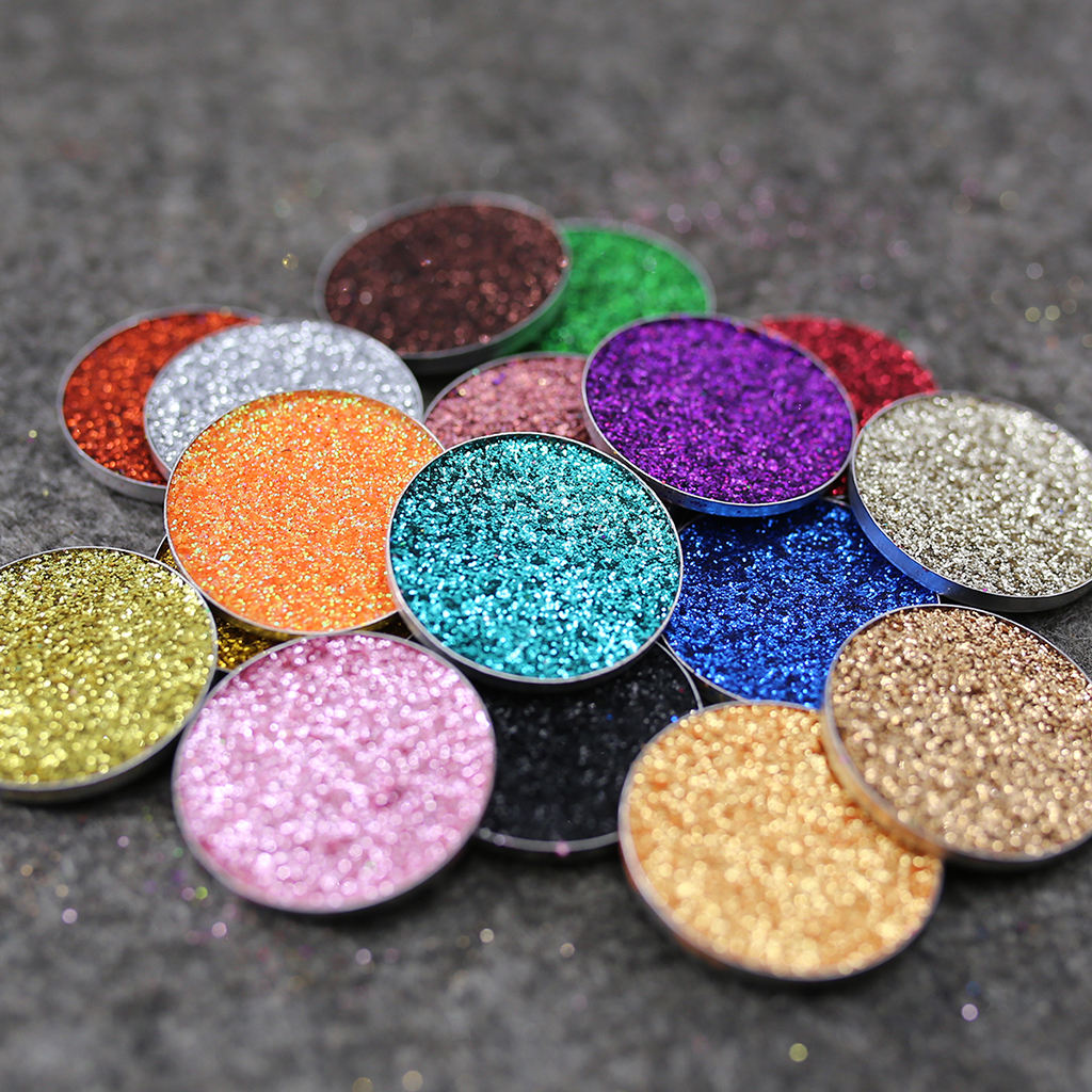 6 Color Glitter Eyeshadow Powder Eye Shadow Cosmetic Palette Shimmer Set #C
