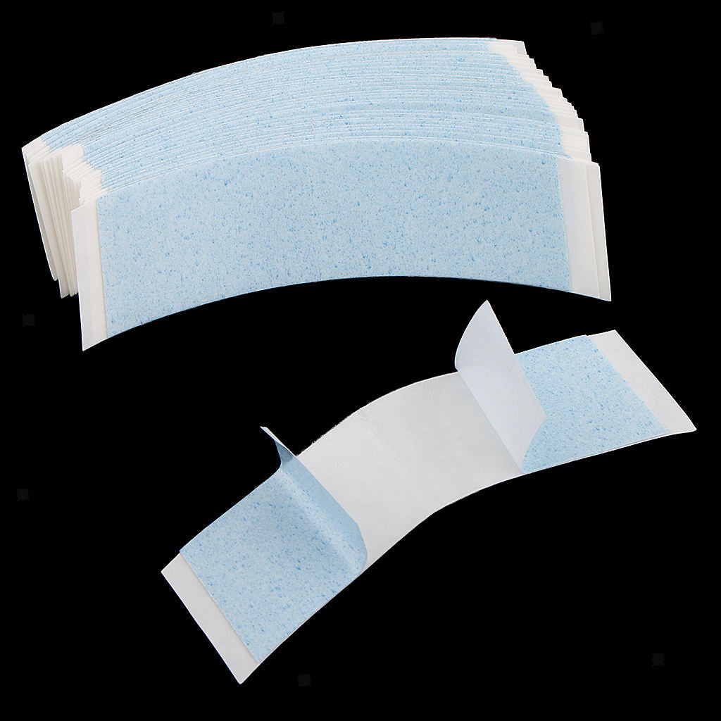 Set of 36 Double Sided No Shine Wig Tapes C Curve Hair Extension Glue Strips