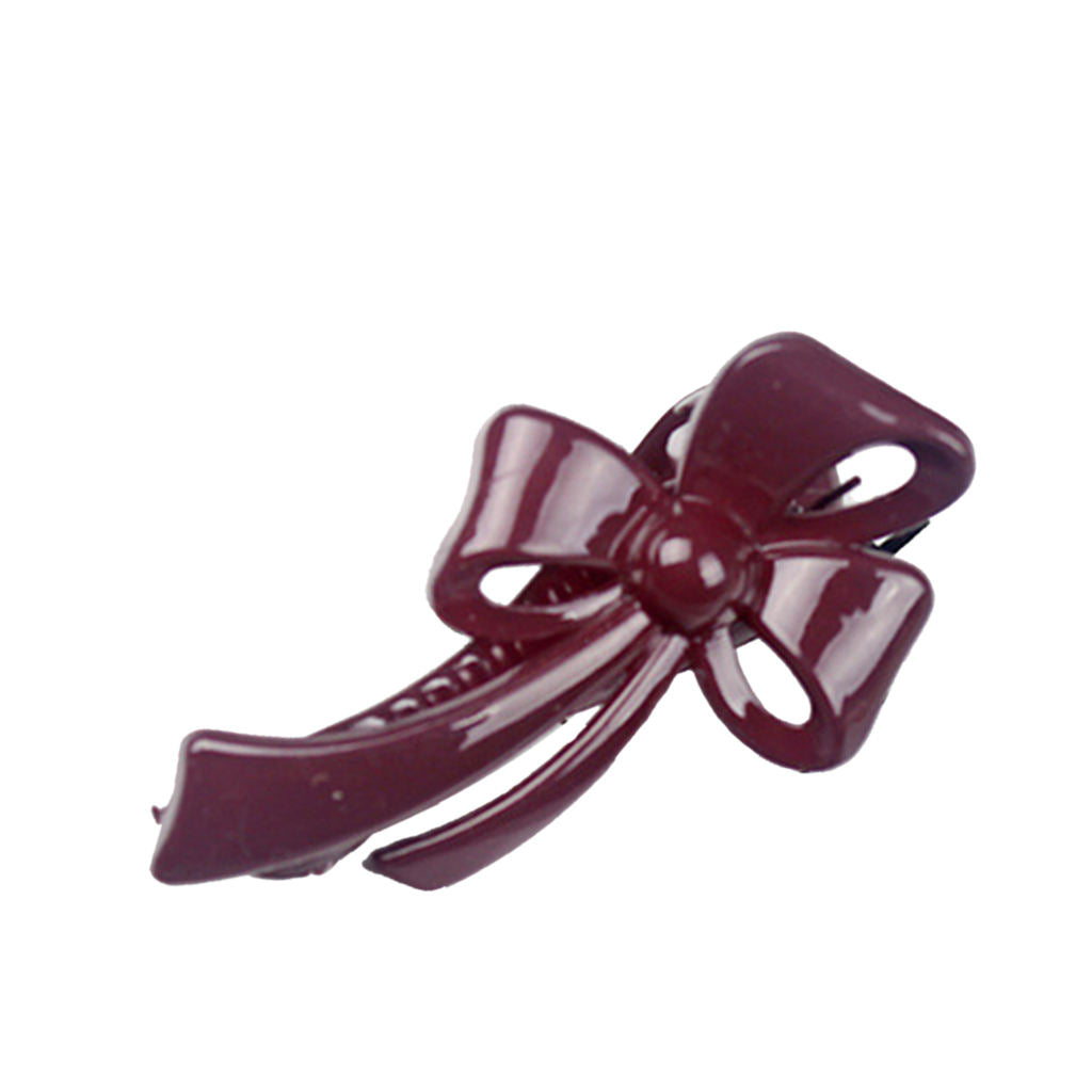 10 Piece Cute Acrylic Bow Hair Barrettes Clips Hairpins for Girls Pale Mauve
