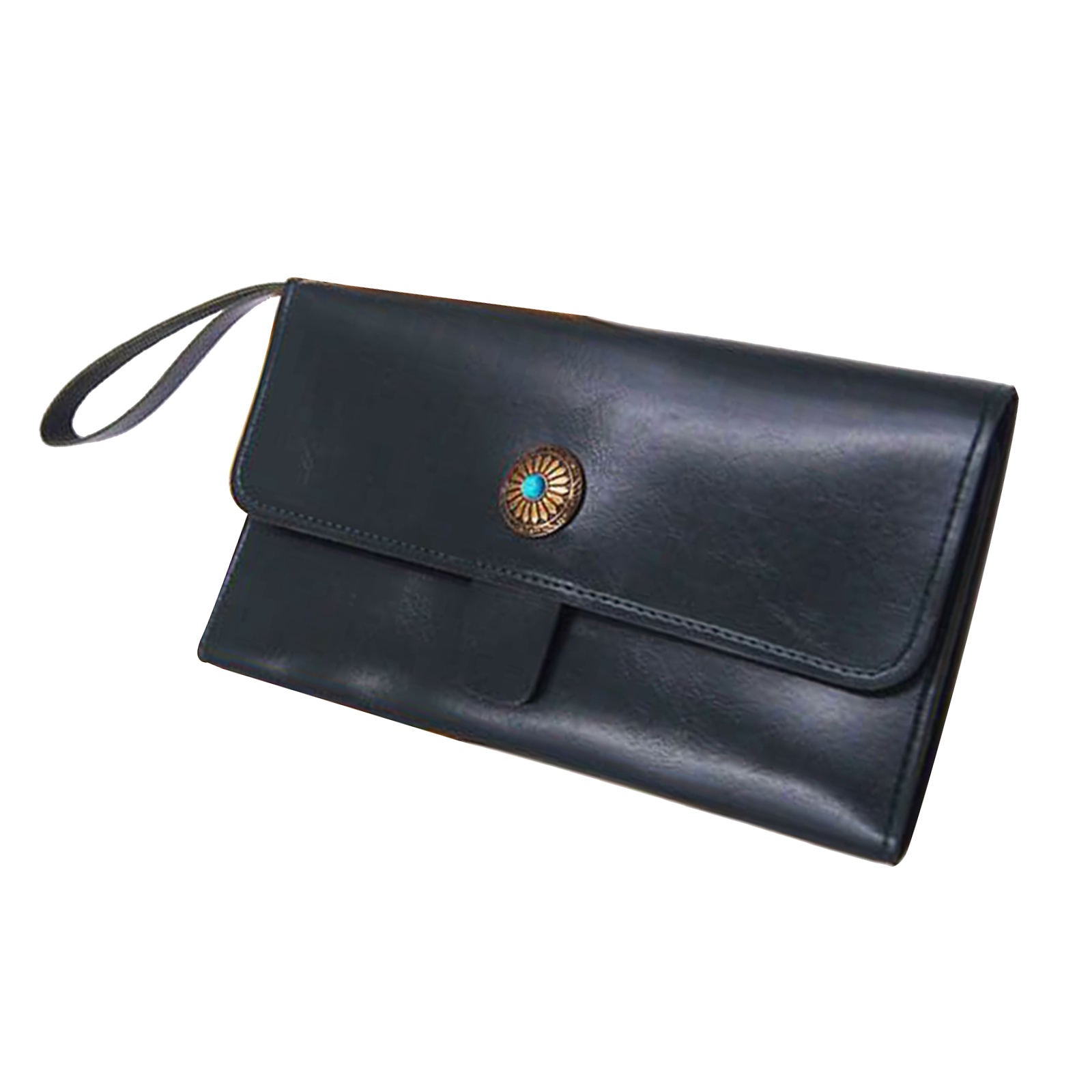 Soft Brown PU Leather Hair Cut Tools Holder Pouch Scissors Shears Case