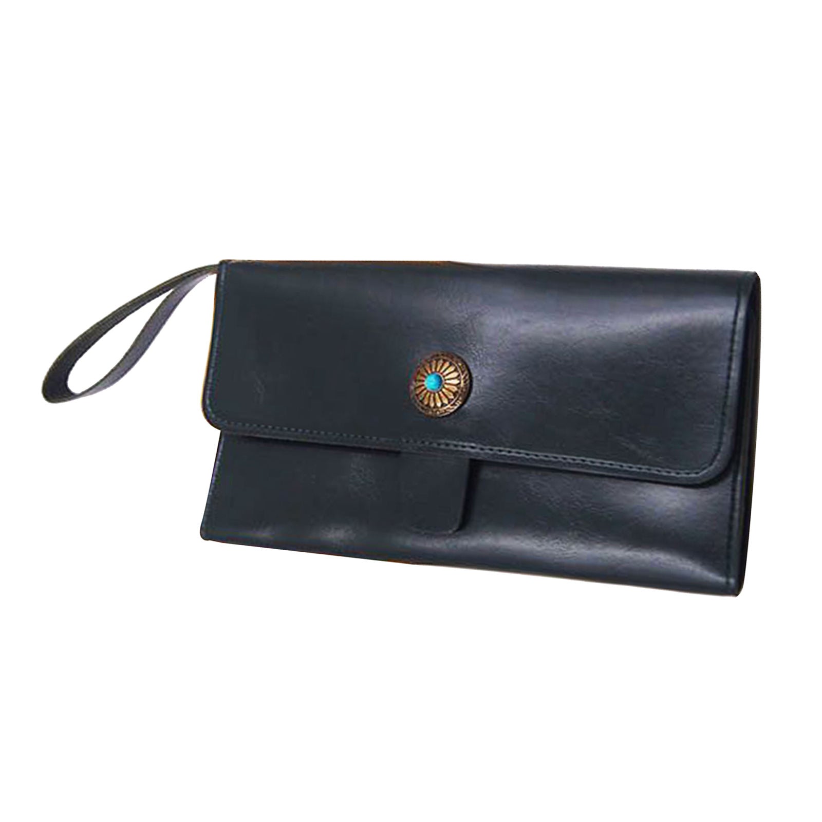 Soft Brown PU Leather Hair Cut Tools Holder Pouch Scissors Shears Case