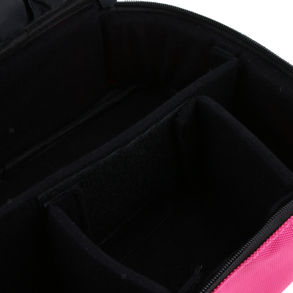 Makeup Organizer Brush Holder Cosmetics Storage Zipper Handbag Travel pink
