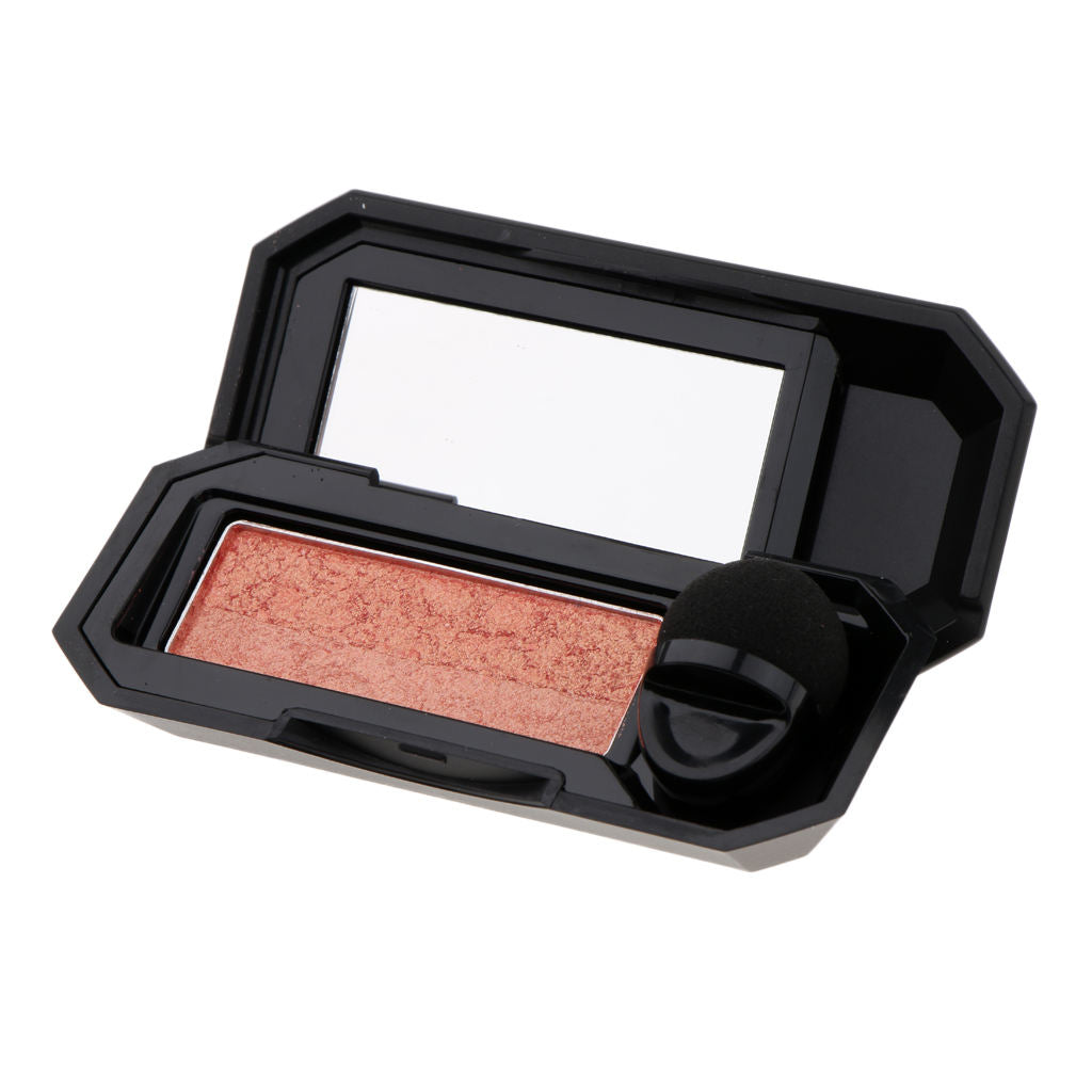 Double Color Shimmer Waterproof Fine Powder Eyeshadow with Stamp 2#Grapefruit