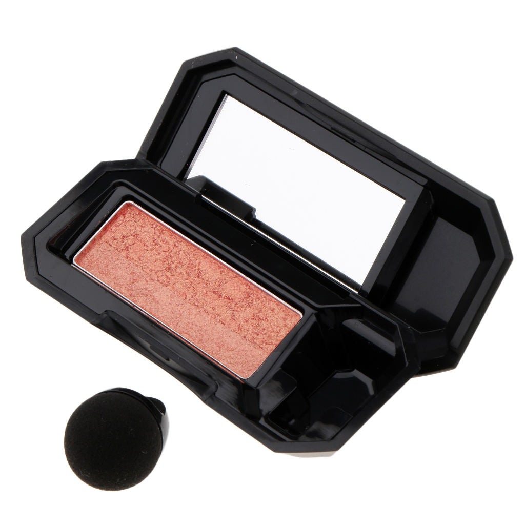 Double Color Shimmer Waterproof Fine Powder Eyeshadow with Stamp 2#Grapefruit