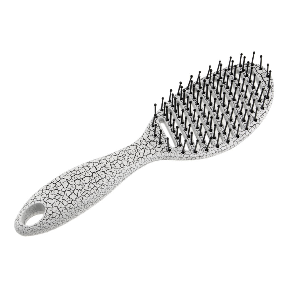 Salon Professional Hair Brush Anti-Static Hair Styling Scalp Massage Comb White