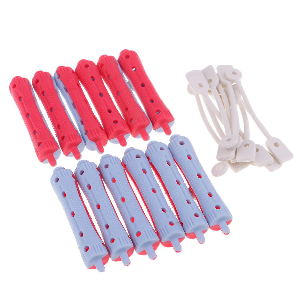 60x Plastic Barber Perming Rods Waves Perm Rollers Curlers Tools 7cm+9cm
