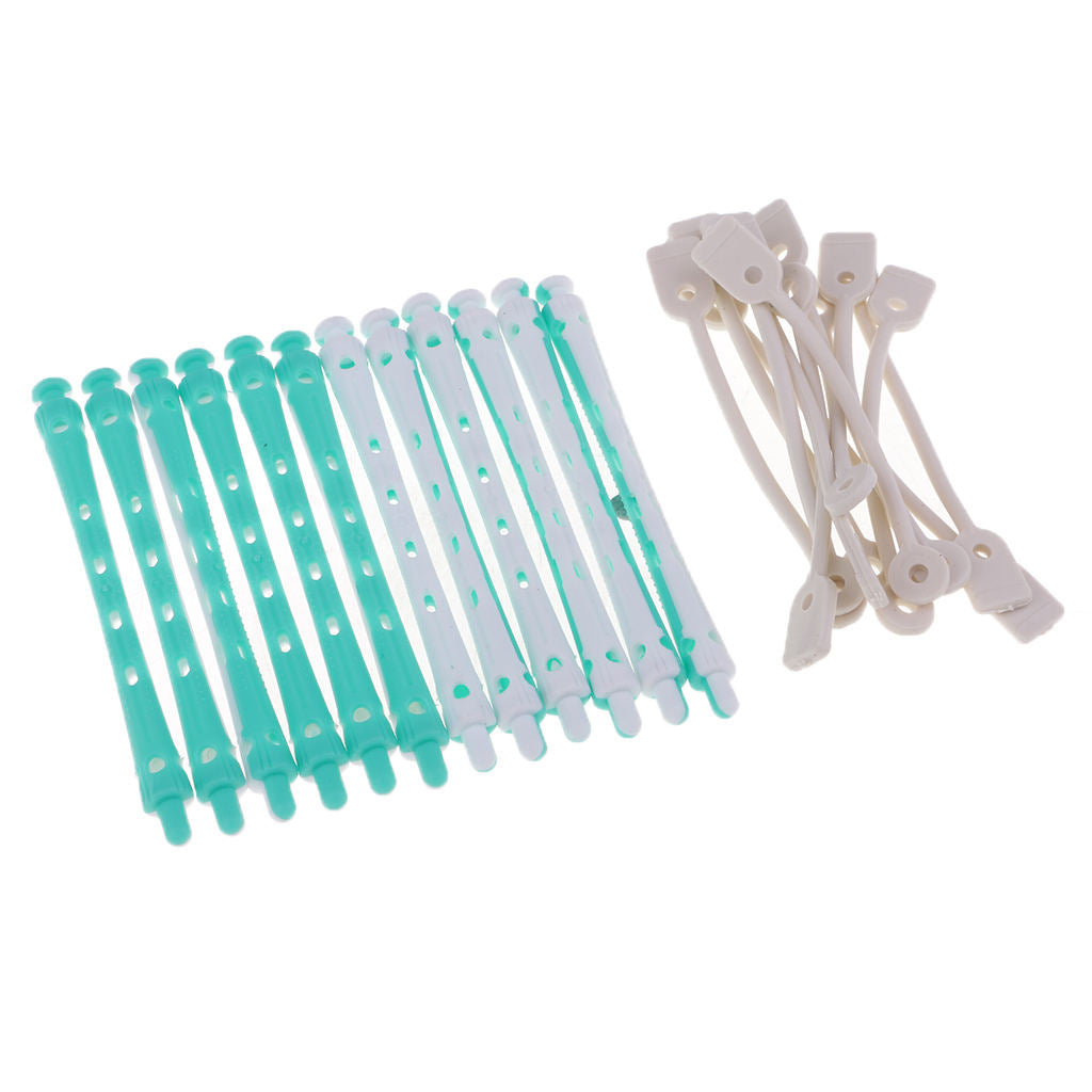 24x Professional Perming Rods Rollers Perm Curlers For Curling Waves Hair