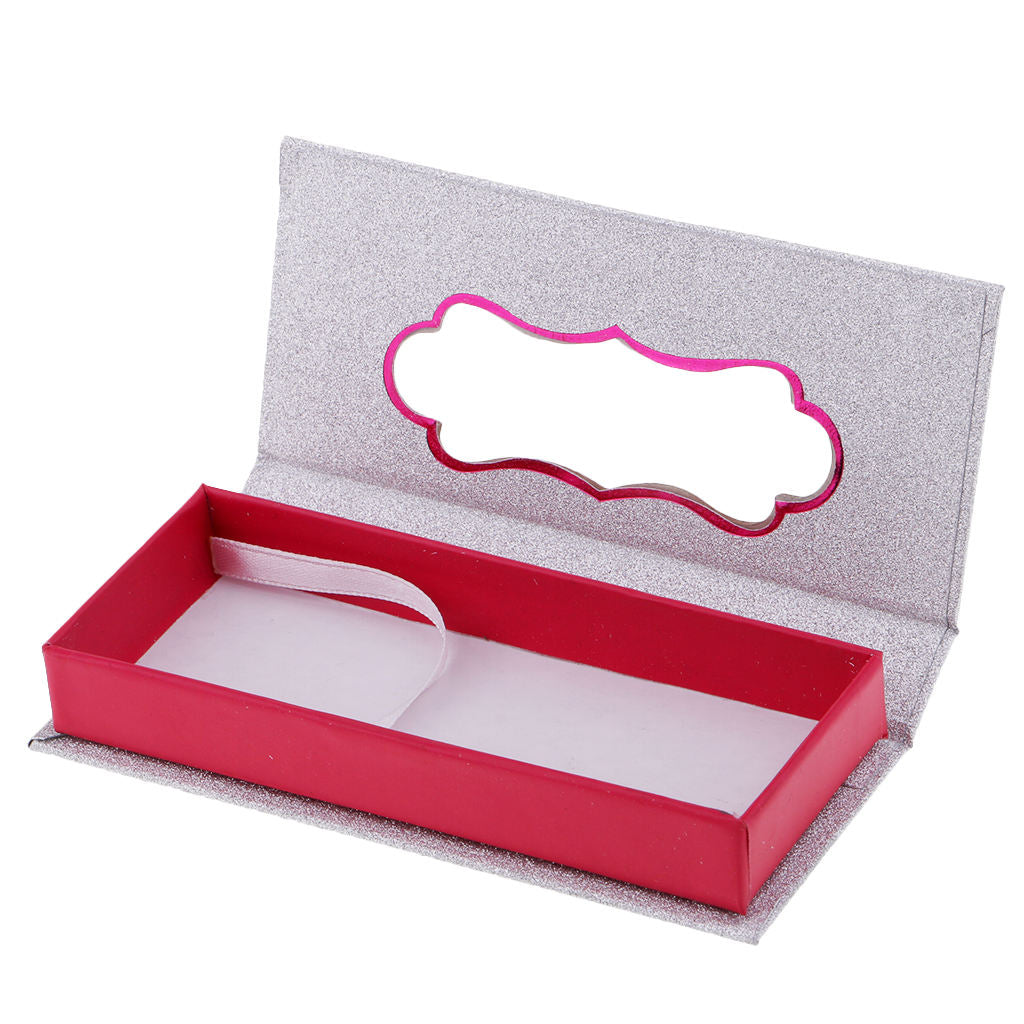 False Eyelashes Carrier Container Storage Case Lash Box Magnetic White