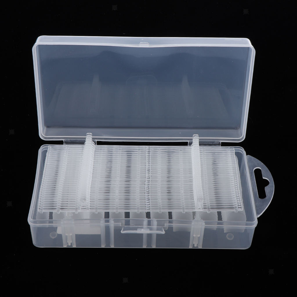 300PCS Clear Nail Tips False Nail Practice Salon Home DIY Nail Art Tools Square