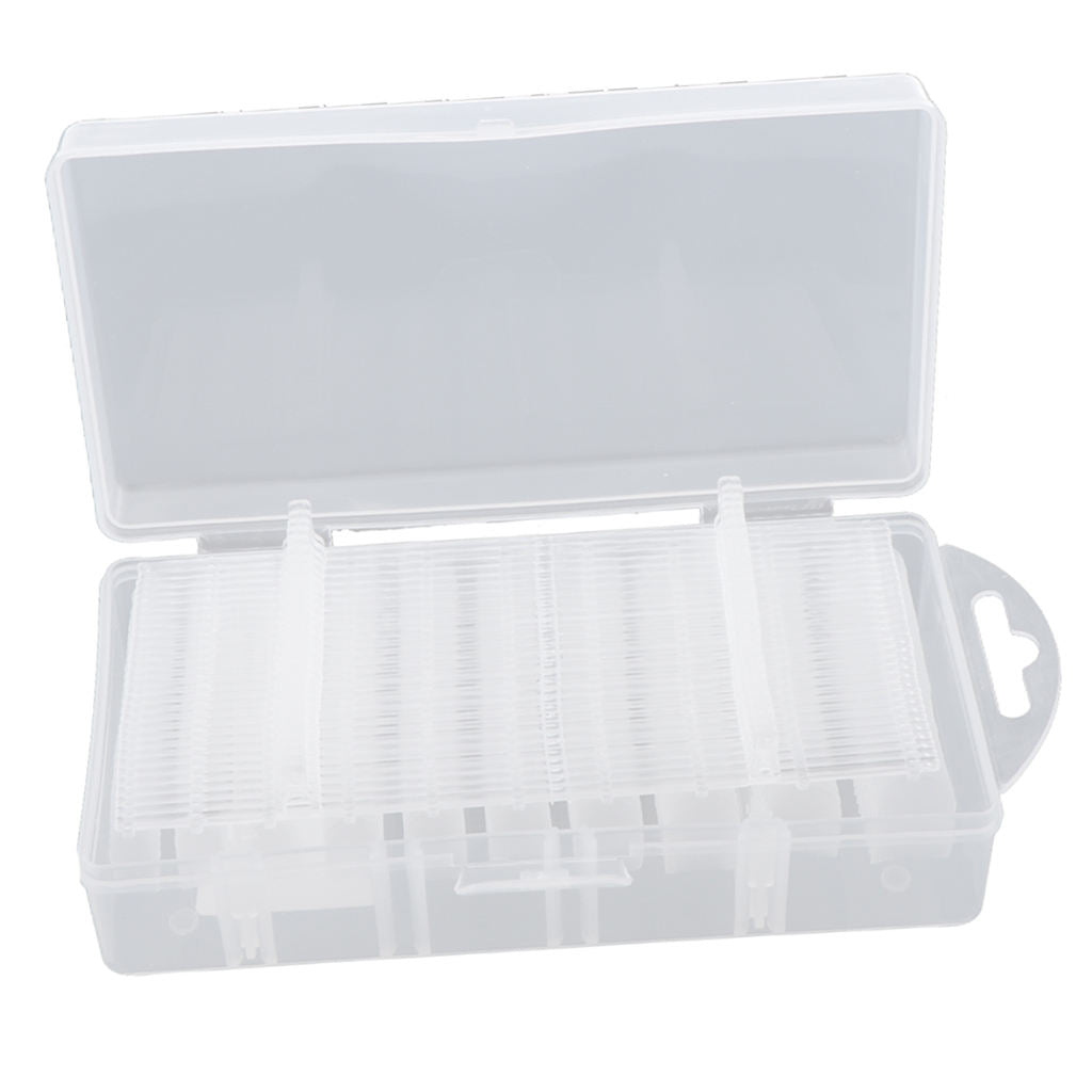 300PCS Clear Nail Tips False Nail Practice Salon Home DIY Nail Art Tools Square