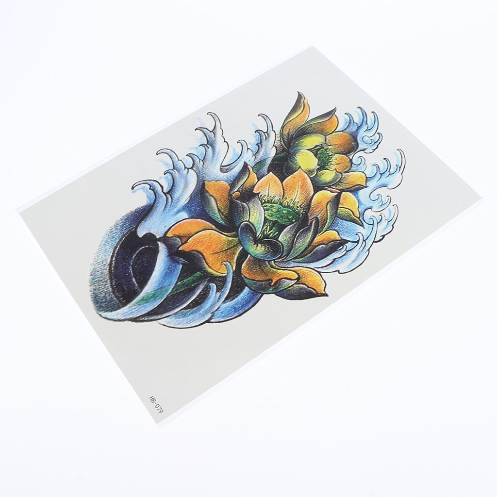 Temporary Flash Tattoo Inspired Stickers Body Art Transfer Stencil Papers HB-079