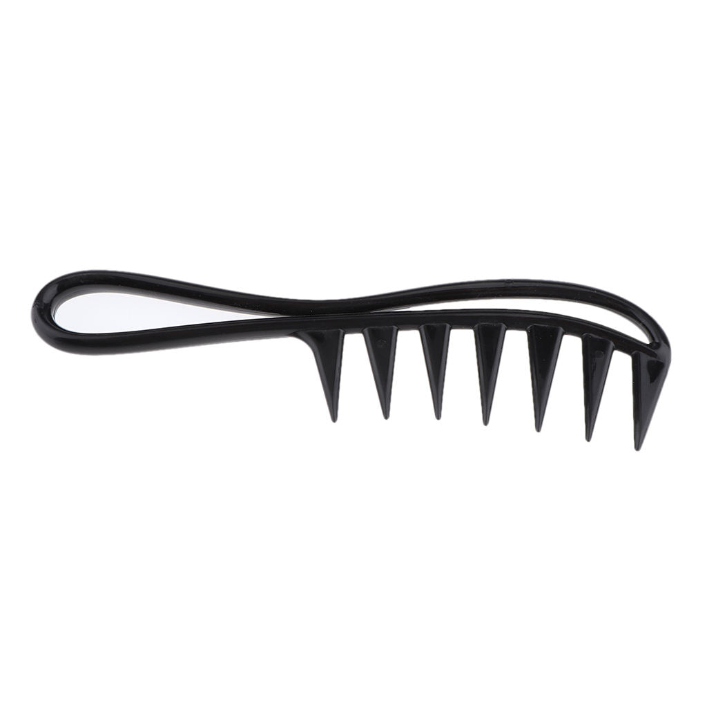 Pack of 2 Wet Dry Dual Use Plastic Hair Lift Combs Salon Scalp Massage Comb