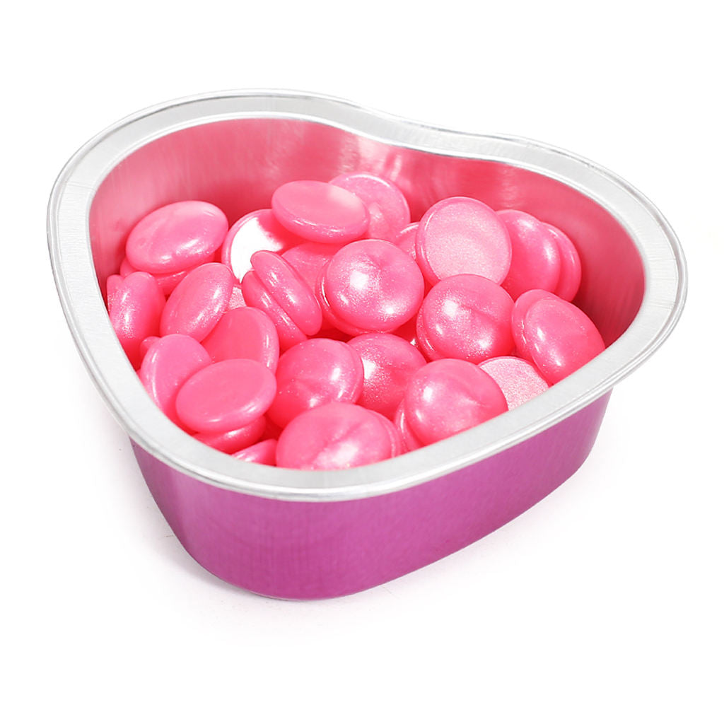 10Pcs Wax Bean Melting Dish Film Heater Aluminum Bowl, Heart