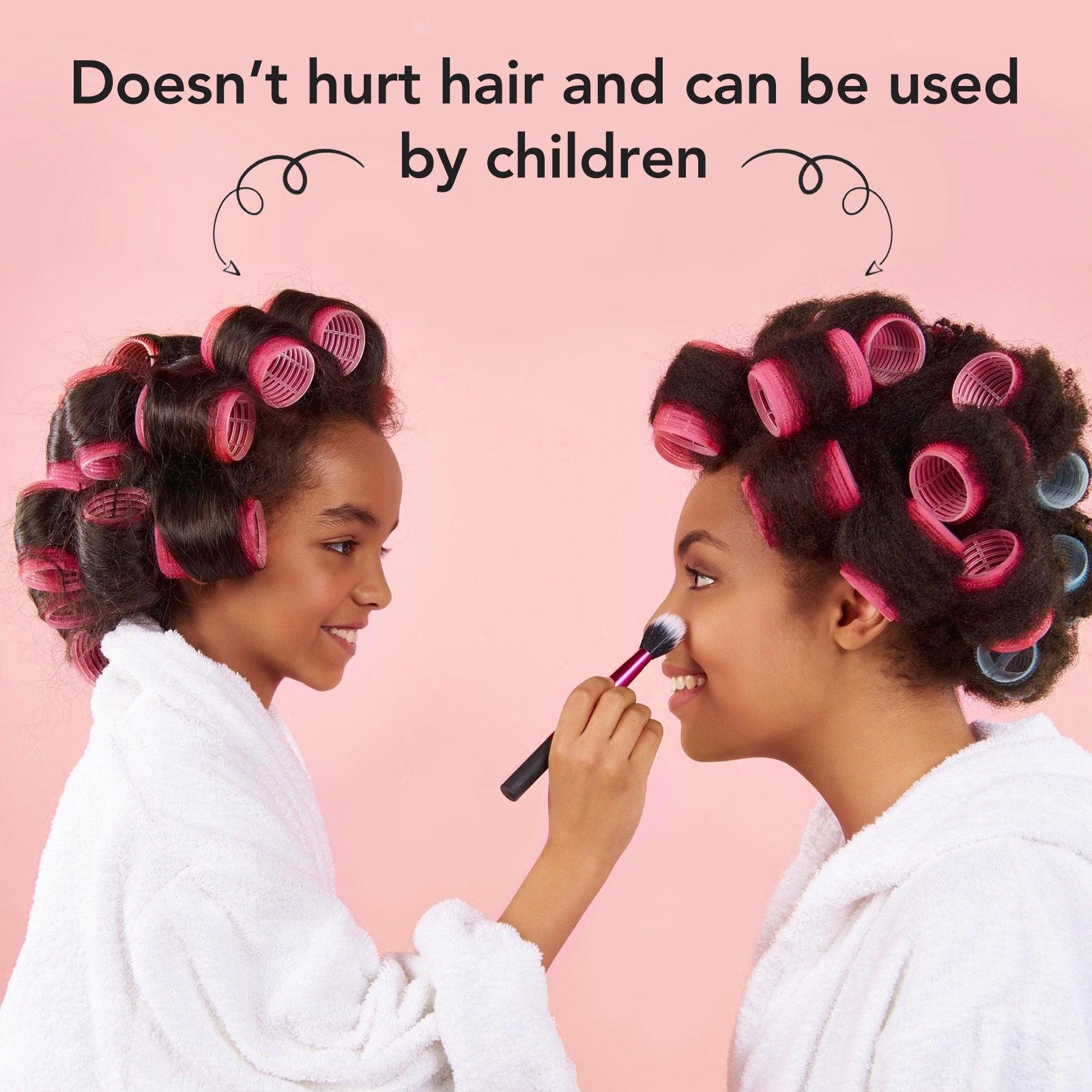 Pieces Plastic Hair Roller Curling Curls Bangs Roller for Women Girls 24mm