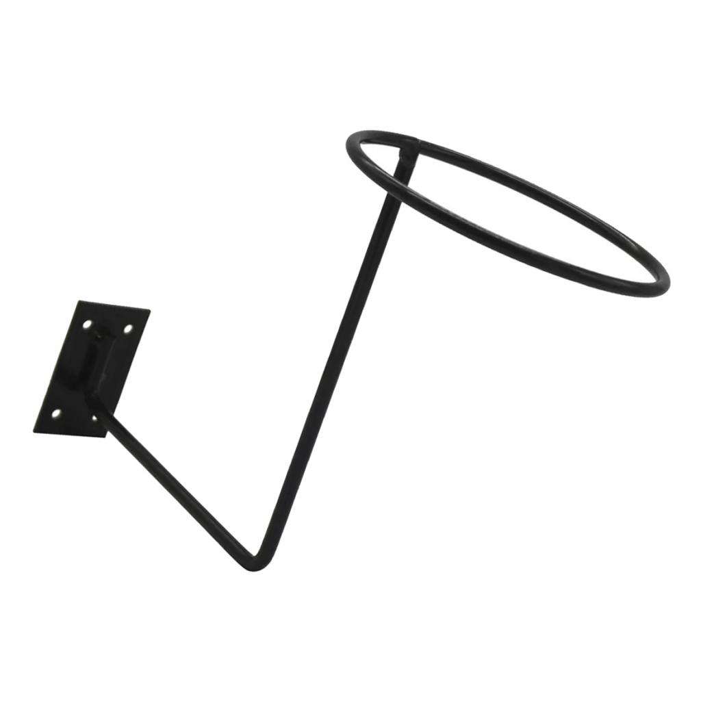 Rust-proof Wall-mounted Metal Helmet Holder Stand Fisherman Hat   Rack