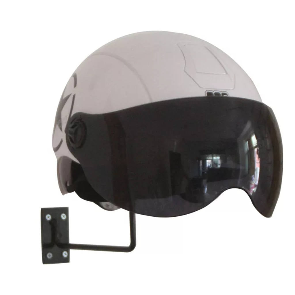 Rust-proof Wall-mounted Metal Helmet Holder Stand Fisherman Hat   Rack