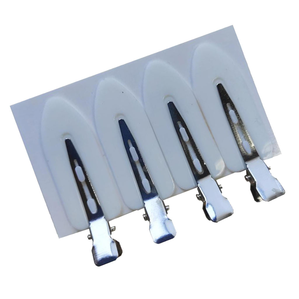 Pack 24 Plastic Seamless No Bend Hair Clips Sectioning Bangs Clip Clamps