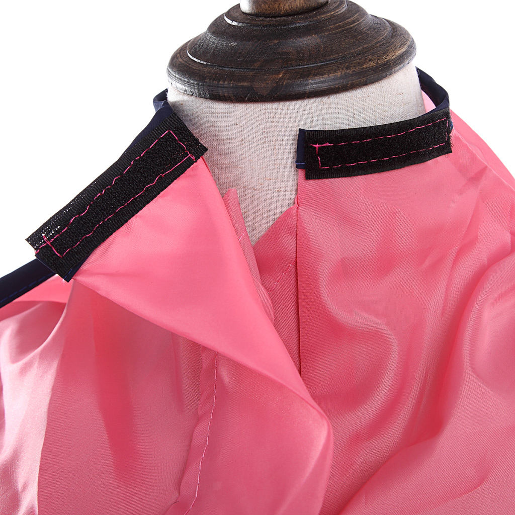 DIY Hair Cutting Cape Hair Catcher Hairdressing Umbrella Cloak Pink