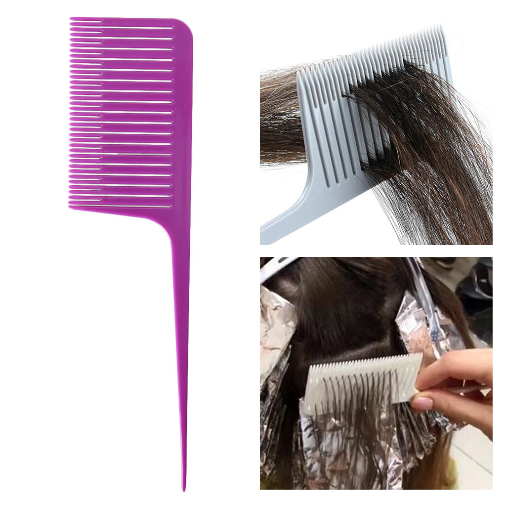 Plastic Weaving Highlighting Foiling Comb and Hair Clips Hair Styling Tool