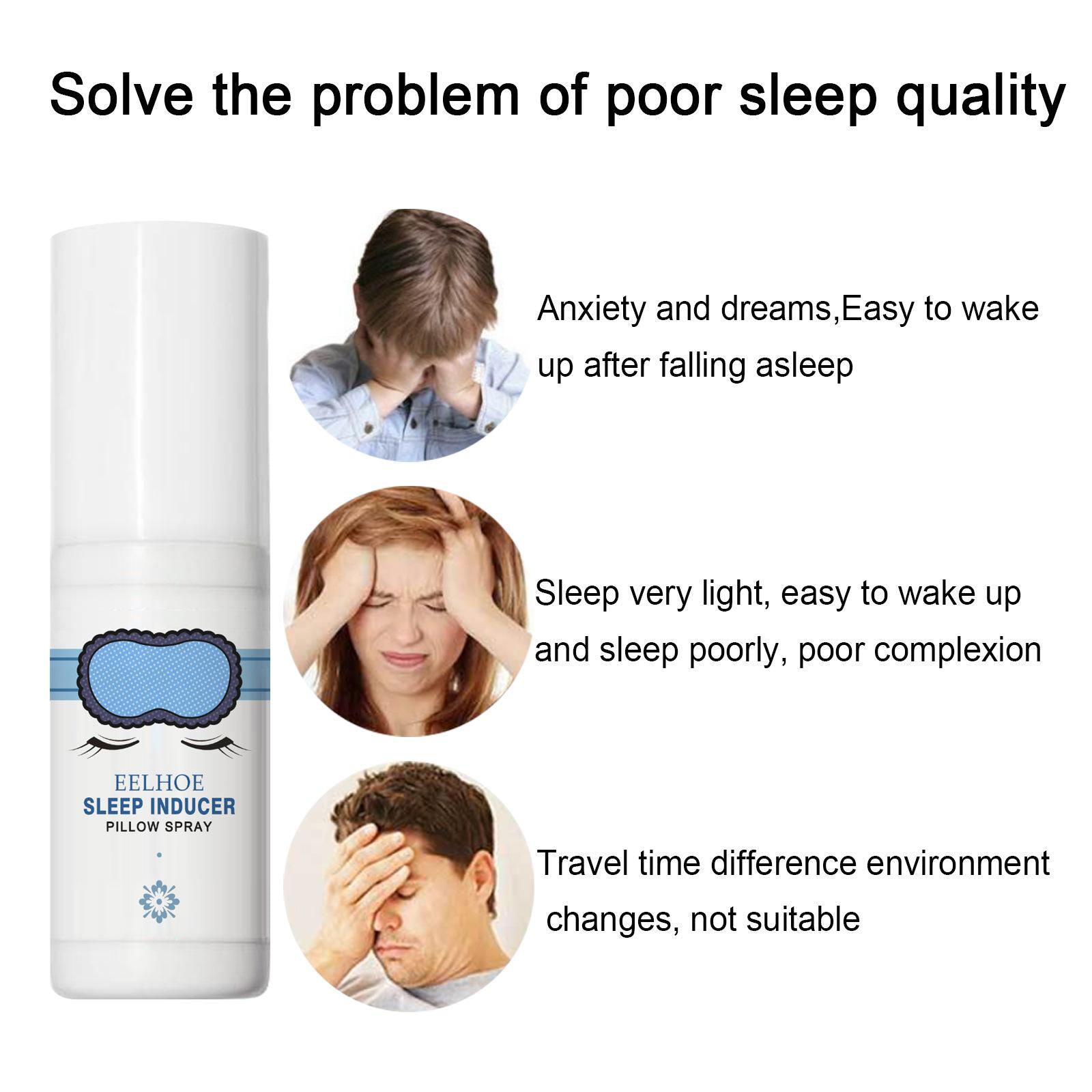Sleep Pillow Spray Mist Natural Sleep Aid for Rooms Improve Sleep Quality