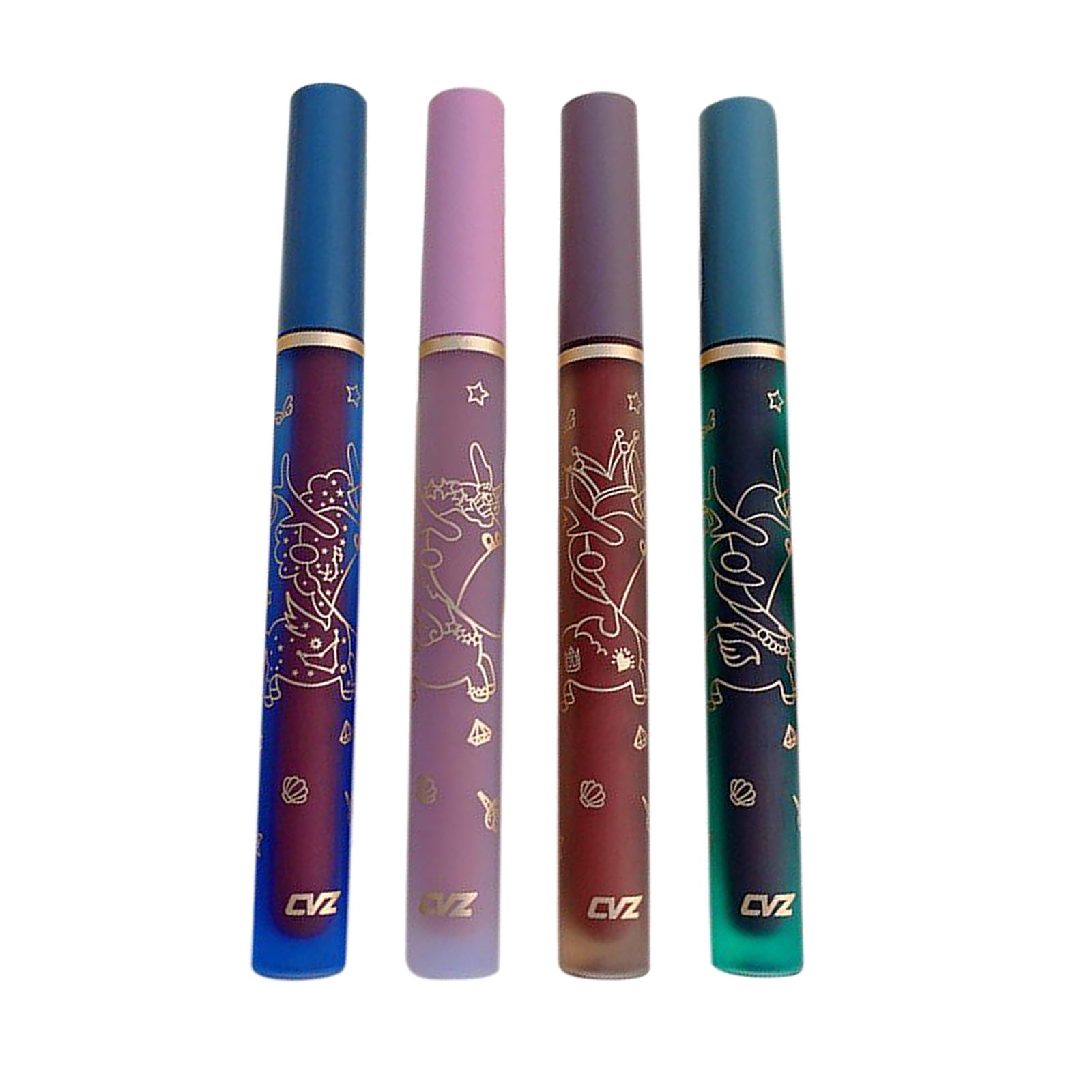 Liquid Lipstick Lip Glaze Set 4 Colors Not Fade Waterproof for Women 1.7ml