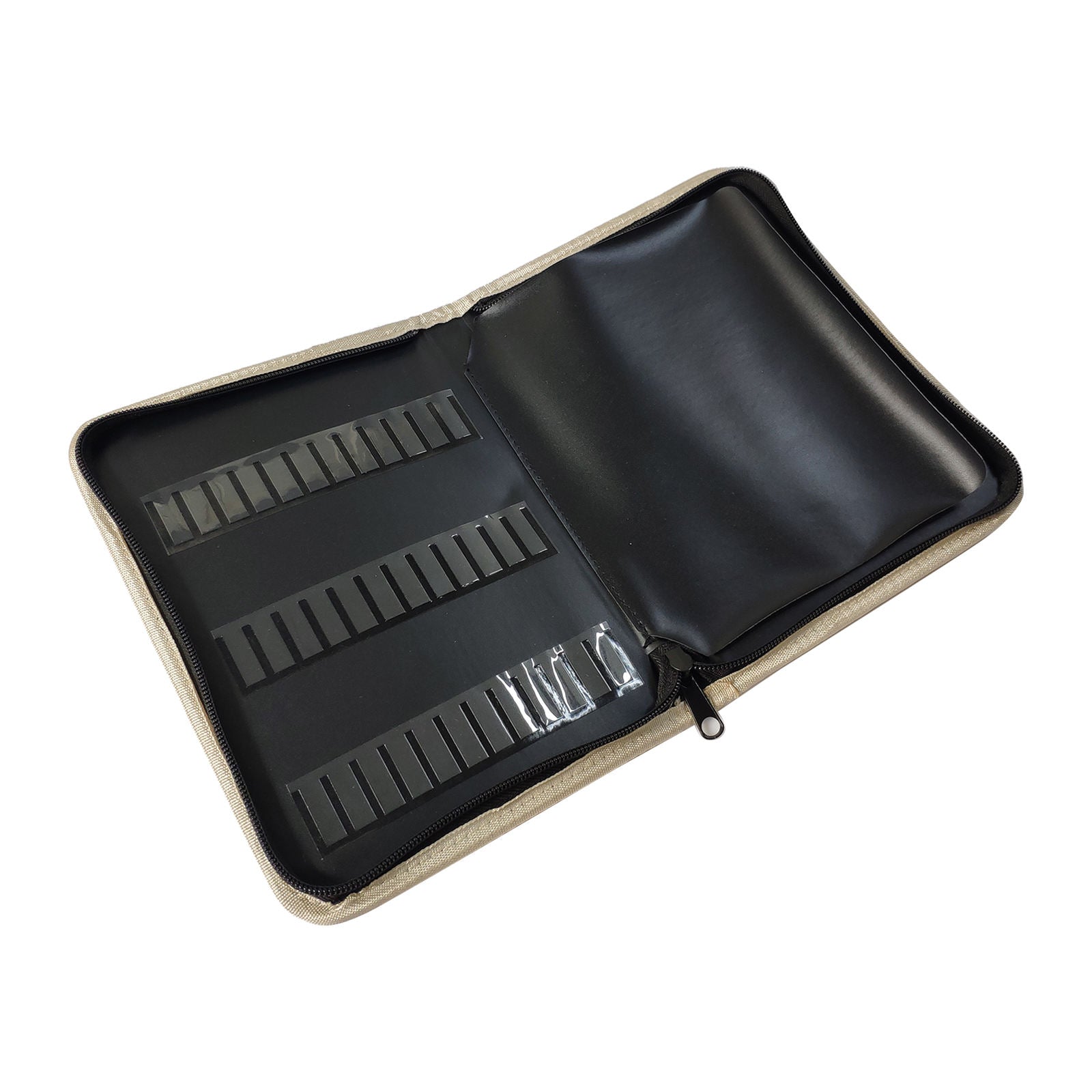 Portable Folding Manicure Nail Drill Bits Holder Storage Bag Easy Carry
